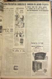 Página do jornal Correio do Ceará de outubro de 1947