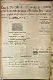 Página do jornal Correio do Ceará de dezembro de 1947
