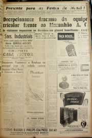 Página do jornal Correio do Ceará de dezembro de 1947