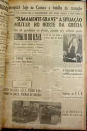Página do jornal Correio do Ceará de dezembro de 1947