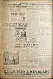 Página do jornal Correio do Ceará de janeiro de 1949