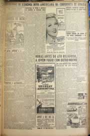 Página do jornal Correio do Ceará de janeiro de 1949