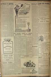 Página do jornal Correio do Ceará de janeiro de 1949