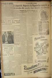 Página do jornal Correio do Ceará de fevereiro de 1949