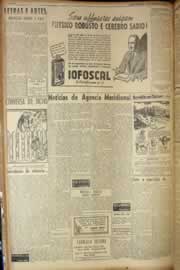 Página do jornal Correio do Ceará de fevereiro de 1949