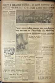 Página do jornal Correio do Ceará de fevereiro de 1949