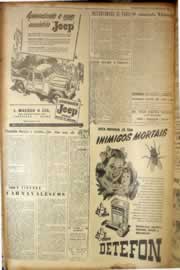 Página do jornal Correio do Ceará de fevereiro de 1949
