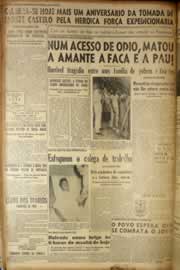 Página do jornal Correio do Ceará de fevereiro de 1949
