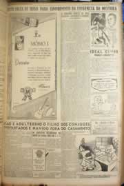 Página do jornal Correio do Ceará de fevereiro de 1949