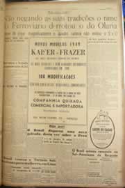 Página do jornal Correio do Ceará de abril de 1949