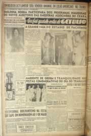 Página do jornal Correio do Ceará de maio de 1949