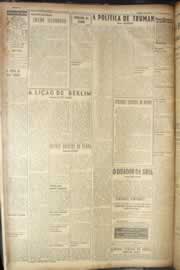 Página do jornal Correio do Ceará de maio de 1949