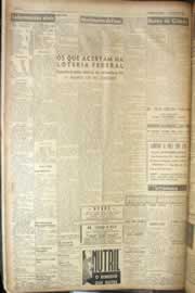 Página do jornal Correio do Ceará de maio de 1949