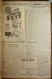 Página do jornal Correio do Ceará de maio de 1949