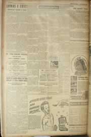 Página do jornal Correio do Ceará de maio de 1949