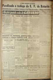 Página do jornal Correio do Ceará de maio de 1949