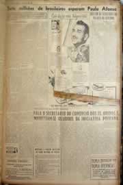 Página do jornal Correio do Ceará de maio de 1949