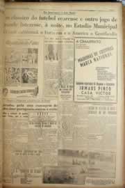 Página do jornal Correio do Ceará de maio de 1949
