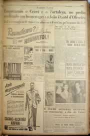Página do jornal Correio do Ceará de maio de 1949