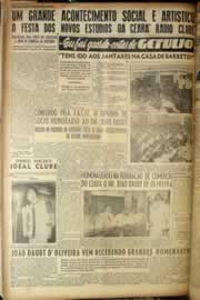 Página do jornal Correio do Ceará de maio de 1949