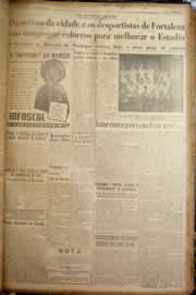 Página do jornal Correio do Ceará de maio de 1949