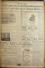 Página do jornal Correio do Ceará de maio de 1949