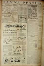 Página do jornal Correio do Ceará de junho de 1949