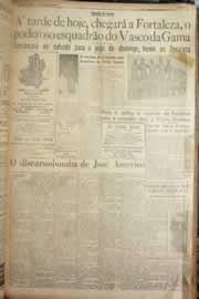 Página do jornal Correio do Ceará de junho de 1949