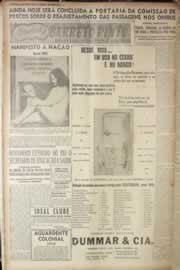 Página do jornal Correio do Ceará de junho de 1949