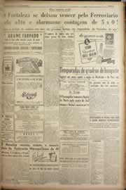 Página do jornal Correio do Ceará de junho de 1949