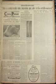 Página do jornal Correio do Ceará de julho de 1949