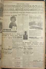 Página do jornal Correio do Ceará de julho de 1949