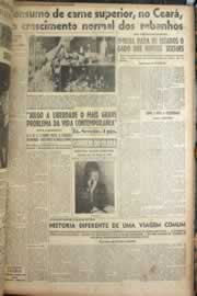 Página do jornal Correio do Ceará de agosto de 1949