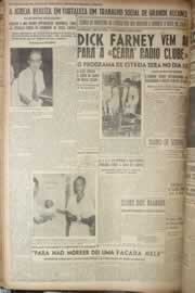 Página do jornal Correio do Ceará de agosto de 1949