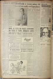 Página do jornal Correio do Ceará de agosto de 1949