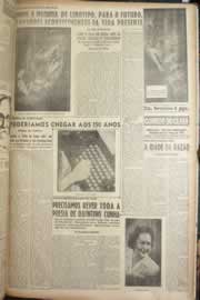 Página do jornal Correio do Ceará de agosto de 1949