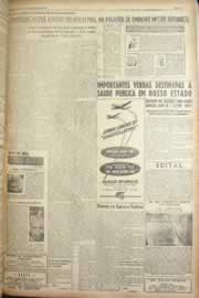 Página do jornal Correio do Ceará de agosto de 1949