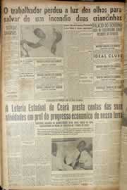 Página do jornal Correio do Ceará de outubro de 1949