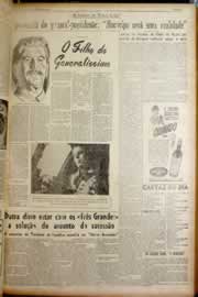 Página do jornal Correio do Ceará de outubro de 1949