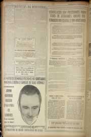 Página do jornal Correio do Ceará de outubro de 1949