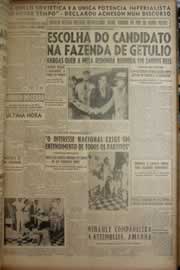 Página do jornal Correio do Ceará de outubro de 1949