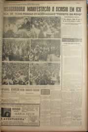 Página do jornal Correio do Ceará de outubro de 1949