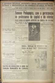 Página do jornal Correio do Ceará de outubro de 1949