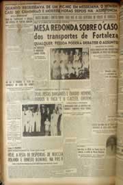 Página do jornal Correio do Ceará de novembro de 1949