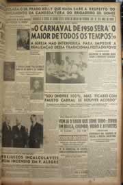 Página do jornal Correio do Ceará de novembro de 1949