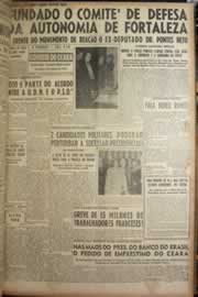 Página do jornal Correio do Ceará de novembro de 1949