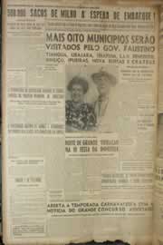 Página do jornal Correio do Ceará de janeiro de 1950