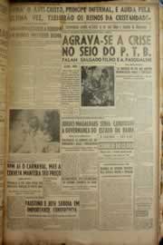 Página do jornal Correio do Ceará de janeiro de 1950