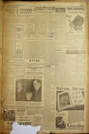 Página do jornal Correio do Ceará de janeiro de 1950