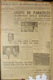 Página do jornal Correio do Ceará de janeiro de 1950